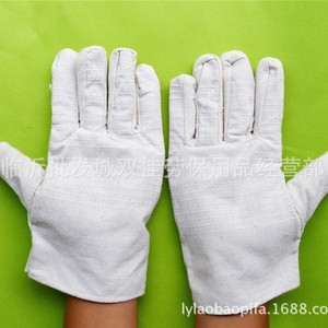 Welding Gloves 24 <b>Stitch</b> Double Layer Cotton Thickened Wear Resistant For Construction And <b>Machinery</b> General Purpose - Product Image 3