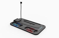 Support et station de refroidissement pour PS5 Slim avec station de charge pour manettes LED pour accessoires PlayStation 5 Slim