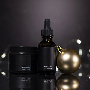 Barba olio burro balsamo per gli uomini neri Formula specializzata per gli uomini neri 100% ingredienti naturali profumo di sandalo - Product Image 4