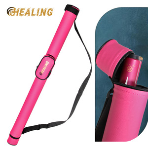 <b>Healing</b> <b>Pink</b> Billiard Cue Case 1x2 2x2 1x3 2x3 3x3 2x4 Pu Material For Snooker And Billiards - Product Image 2