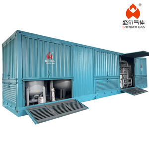 Контейнерный генератор азота PSA Shenger Four Towers с ПЛК и двигателем, 97% чистоты, высокая эффективность - Product Image 3