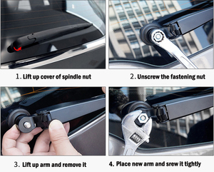 Bozhi prezzo all'ingrosso <span class=keywords><strong>tergicristalli</strong></span> 13 "accessori auto e Set braccio adatto per <span class=keywords><strong>Fiat</strong></span> <span class=keywords><strong>Panda</strong></span> 169 2003-2012 lama tergicristallo posteriore - Product Image 6