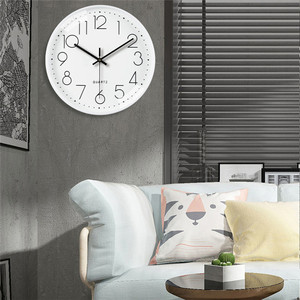 Personalizzare orologio rotondo in vetro per la casa <span class=keywords><strong>da</strong></span> 12 pollici al quarzo nordico silenzioso senza ticchettio soggiorno moderno semplice orologio <span class=keywords><strong>da</strong></span> parete digitale classico - Product Image 6