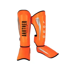 Bán Buôn 2021 Chất Lượng Cao Da Shin Pads MMA Chân Bảo Vệ Chân Muay Thái Kickboxing Shin Guard