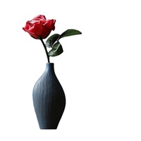 Vase en céramique antique de style Wabi-Sabi 100% fait à la main, forme irrégulière, émail flamboyant, herbe de la pampa moderne, porcelaine, mariage LIVEFUN
