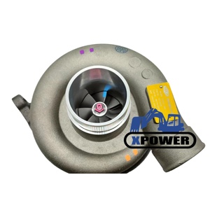 Nouveau turbocompresseur XPower 1076338 107-6338 49179-02270 pour excavatrice sur chenilles 3046 TD06H-16M Noir/Argent Garantie de 6 mois - Product Image 2