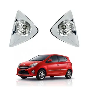 Driving Fog Light Lamp kit for toyota agya wigo for daihatsu ayla 2013 with switch wire harness and chrome grille cover