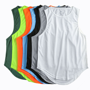 <span class=keywords><strong>Canotta</strong></span> da palestra all'ingrosso da <span class=keywords><strong>uomo</strong></span> Casual stile gilet estivo abbigliamento sportivo materiale leggero a goccia - Product Image 6