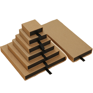 Boîte à bijoux flottante en papier kraft recyclé avec logo personnalisé estampé à chaud, pellicule PE épaissie pour boucles d'oreilles <span class=keywords><strong>et</strong></span> lunettes - Product Image 1