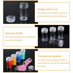 Boîte de rangement multifonctionnelle en acrylique de haute qualité XIXI pour accessoires d'outils, kit de peinture 5D peint à la main, étui de transport - Product Image 6