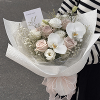 Papier de Soie en Gros en Maille Faite à la Main pour Emballage de Bouquets, Papier d'Emballage Floral Économique, Papier Cadeau, Fournitures pour Fleuristes