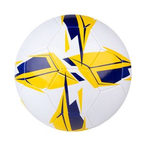CJ Sports Durable PVC Balón de Fútbol 5 Azul Amarillo Cosido a Máquina para Todas las Edades para Recreación Entrenamiento Partidos Vietnam Caucho PU - Product Image 1