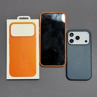 Étuis de téléphone en cuir pour iPhone 17 Pro Max, antichoc, design magnétique, livrés avec boîte de vente au détail