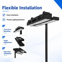 Reflector LED Profesional para Canchas Deportivas Serie MFL-G-F, 160lm/W, Alta Uniformidad, Iluminación para Clubes de Tenis, IP66 Impermeable