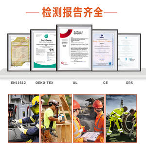 Combinaison antistatique ignifuge bleu marine Xk22 79694 avec bandes réfléchissantes pour travaux miniers, chimiques et électriques - Product Image 3