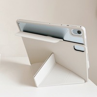 Casing Tablet Plastik Putar 360 Derajat Tri+Y Lipat untuk Pad Pro 11 Inch 2025 dengan Tempat Pena Hawei MatePad Air 11.5