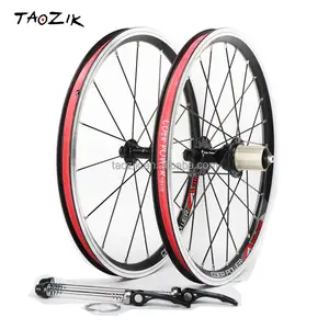 TAOZIK W16-K6-349 8 9 10 Speed Classic Design Roda de Bicicleta 74 130 mm 16 Zoll 349 Fahrrad Radsatz Felgen Zyklus