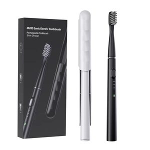 Brosse à dents électrique sonique de voyage portable avec poils doux imperméables IPX7, design ultra-fin, rechargeable par type-C, pour adultes - Product Image 6