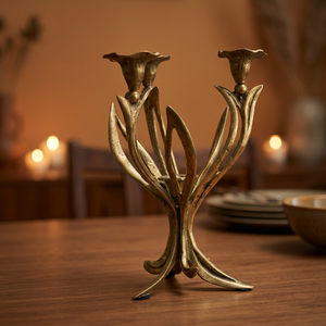 Elegante Portavelas de Hierro Hecho a Mano, Duradero, Decorativo para el Estilo Interior del Hogar - Product Image 3