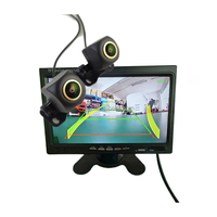 Caméra de recul universelle AHD pour voiture avec capteur d'image CCD à vision nocturne et guide de stationnement pour objectif Fisheye Golden à 170 degrés