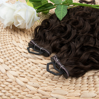 Cabello rizado virgen ruso de doble trama, venta directa de fábrica premium, cutícula alineada, múltiples tonos balayage, trama mariposa.