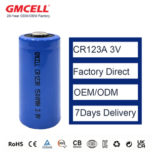 แบตเตอรี่ CR123A 3.0V 1500mAh Li-MnO₂ แบบทรงกระบอก แบตเตอรี่ลิเธียมหลัก สำหรับกล้อง ขายส่งจากโรงงาน - Product Image 1