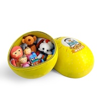Boîte en métal JYB multifonctionnelle personnalisée en forme d'œuf de canard de dessin animé, emballage cadeau, boîte en métal pour chocolat, bonbons, nourriture, boîte en métal pour enfants
