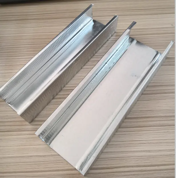 China supplier ASTM Standard Gypsum profiles Galvanized Metal Stud and rails Track price Philippines for drywall partition
