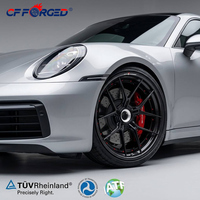 Velg CF FORGED 2-Piece Serat Karbon Hitam Multi-Spoke 20-21 Inch 5x130 25mm ET Universal Fitment Garansi 5 Tahun