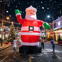 Père Noël gonflable géant de 6m pour la décoration de Noël gonflable de cour et de pelouse extérieure pour des fêtes et des promotions de vacances