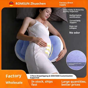 Oreiller de maternité en coton de haute qualité, en forme de U, entièrement réglable, pour la grossesse - Product Image 3