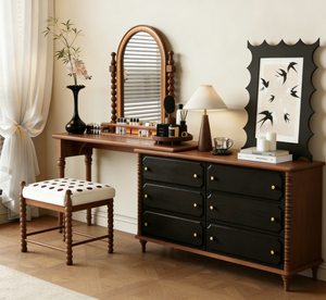 Ensemble de coiffeuse moderne et durable tout-en-un pour chambre à coucher <span class=keywords><strong>avec</strong></span> <span class=keywords><strong>commode</strong></span>, miroir décoratif et <span class=keywords><strong>bureau</strong></span> de maquillage - Product Image 1
