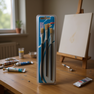 Set di Pennelli MNJ 3 Pezzi per Pittura a Olio, Materiali Artistici - Product Image 1