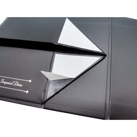 Emballage en carton rigide écologique personnalisé, boîte magnétique pliable avec gaufrage pour bougie et cadeau