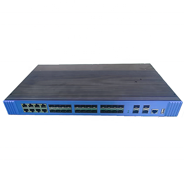 L3 Managed 8 RJ45/SFP 4 Uplink10G SFP and 24 1G SFP Managed QOS IPV4/IPV6 Industrial Routing Core Switch