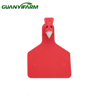 Etiquettes d'oreille pour bétail en TPU monobloc de grande taille 110 mm * 76 mm, étiquettes d'identification du bétail, étiquettes d'oreille intégrées pour la gestion des exploitations agricoles
