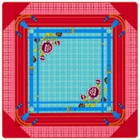 Tapis de mahjong américain, nappe épaisse, antidérapante, réduction du bruit, entretien facile, résistant à la saleté, en caoutchouc naturel, portable