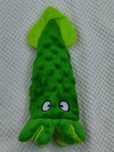 Wholesale Interactive Squeaky <b>Crinkle</b> Plush Dog Chew Toys Octopus Squid Shaped with Four Color Selection - Product Image 2