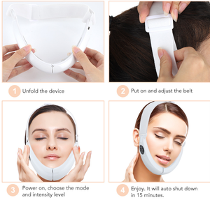 Appareil de massage facial intelligent V-face, façonnage des plis nasogéniens, micro-courant, amincissement du menton, outil de beauté magique pour le visage - Product Image 3
