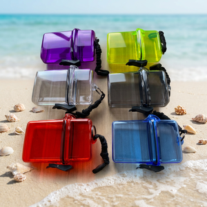 Factory Eco-Friendly Transparent Black Square PS Plastic Airtight <strong>Waterproof</strong> Beach Safe <strong>Storage</strong> <strong>Box</strong> 1-3L Capacity for Packing - Product Image 6