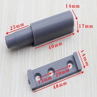 Système de verrouillage à pointes magnétiques pour meubles, 1 pièce, à placer sur les portes, les tiroirs, en plastique