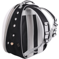 Sac de voyage pour oiseaux Clear Space Perroquet Cage à oiseaux Sac de transport pour animaux de compagnie Portable Sac à dos avec plateau en métal Perchoir en bois