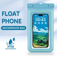 Étui étanche pour téléphone flottant IPX8 avec écran tactile pour la natation, la plongée et la plage