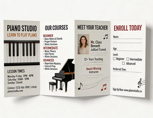 Brochure personnalisée à 4 volets, catalogue à prix abordable, <span class=keywords><strong>d</strong></span>épliant pour petites entreprises, impression sur carton pour prospectus - Product Image 4