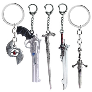 พวงกุญแจโลหะรูปปืนพกคุณภาพสูง MINI 3D <span class=keywords><strong>Devil</strong></span> <span class=keywords><strong>May</strong></span> <span class=keywords><strong>Cry</strong></span> 5 สีฟ้า โรส อีโบนี่ และสีงาช้าง เนโร - Product Image 1