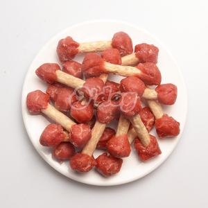 Haltère de canard enveloppé d'os de <span class=keywords><strong>calcium</strong></span> Oem Friandises pour animaux de compagnie Gâteries à mâcher dentaires pour animaux de compagnie Collations naturelles pour chiens Bâtonnets d'emballage de canard Jouet pour animaux de compagnie - Product Image 1