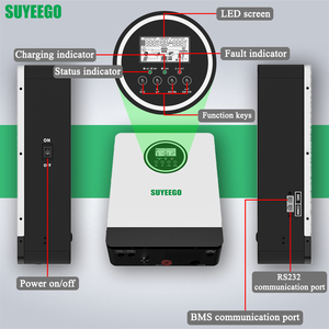 Suyeego năng lượng mặt trời Hybrid biến tần kép Pin 4.2KW 24V 2.3kw 12V biến tần tinh khiết Sine Wave <span class=keywords><strong>MPPT</strong></span> năng lượng mặt trời biến tần - Product Image 5