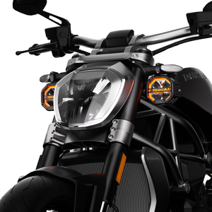 Nouvelle Arrivée Aurora : Phare LED Moto 40W Super Lumineux Blanc Ambre pour Moto, Idéal pour la Conduite et comme Phare Antibrouillard - Product Image 1
