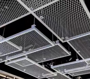 Tùy chỉnh không thấm nước nhôm lưới Trần Bảng điều khiển kim cương không thường xuyên lưới Rèm tường cửa đầu hộ Lan Tôn sóng màn hình trang trí Bảng điều khiển - Product Image 1