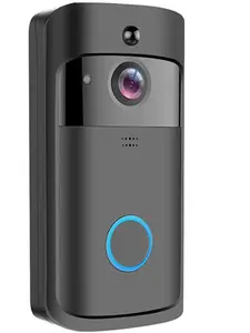 1080P الجرس كاميرا واي فاي فيديو كاميرا جرس الباب هاتف فيديو لاسلكي للباب الداخلي HD حلقة كاميرا جرس الباب Wifi للشقق